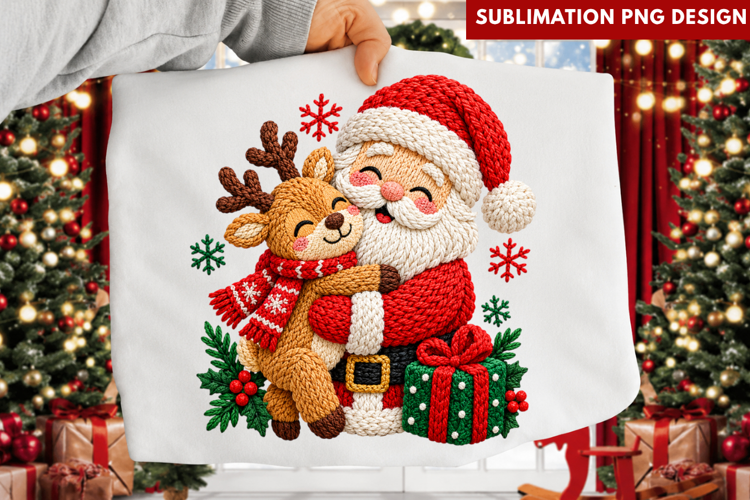 santa png, christmas reindeer png, santa reindeer png