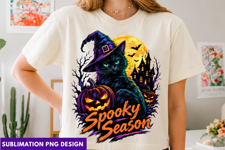 halloween sublimation png, spooky shirt png, witchy hallowee
