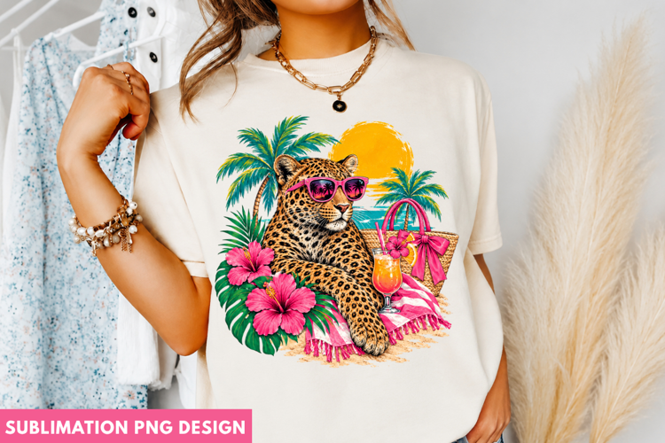 tropical leopard png, summer leopard png, leopard png