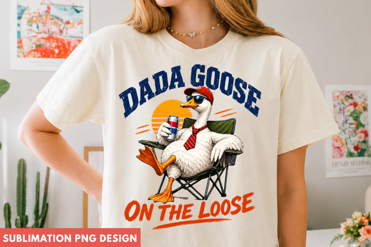 dad goose png, goose on the loose, funny goose png, goose