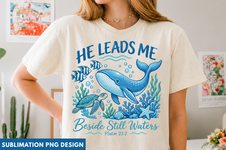 still waters png, whale png, christian whale png, faith png