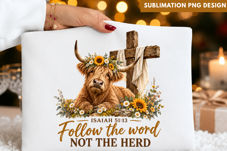 faith cow png, christian cow png, cross cow png