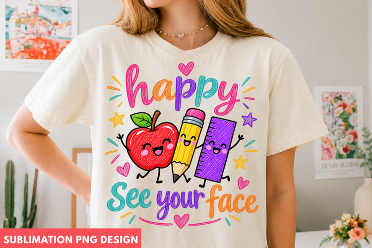 happy school png, happy face png, school png design