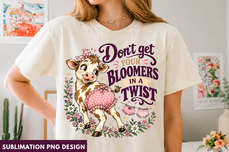 bloomers quote png, funny quote png, floral humor png