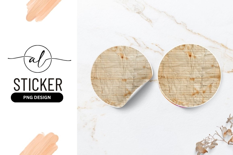 Round Grunge Paper Texture With Line Pattern
