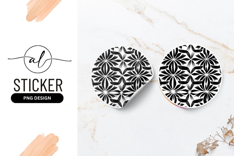 Flower Clipart Black And White Image 19