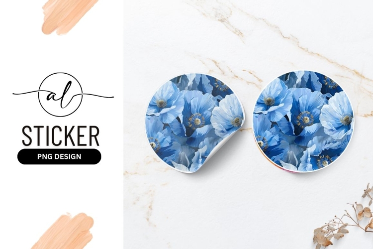Blue Flowers Clipart Image 24