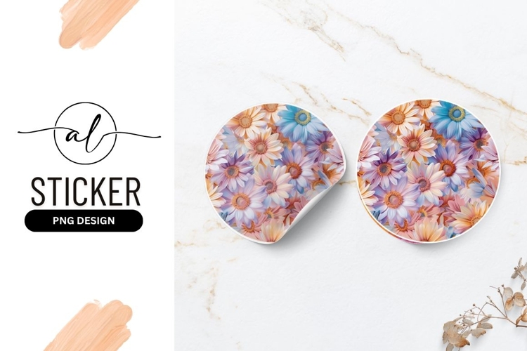 Flower Sticker Png Image 7