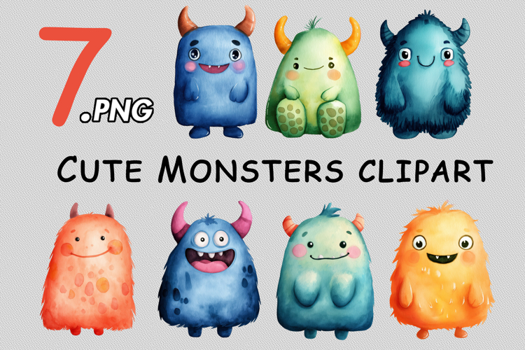 Cute Monsters clipart