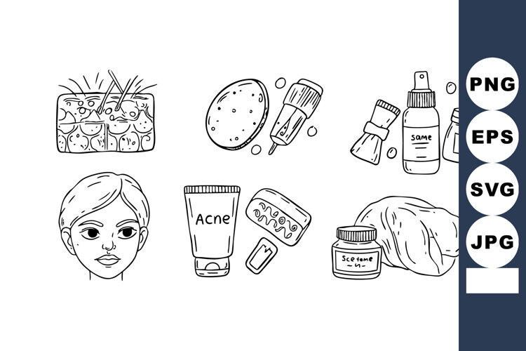 Facial skincare routine acne treatment products and tools ve example image 1