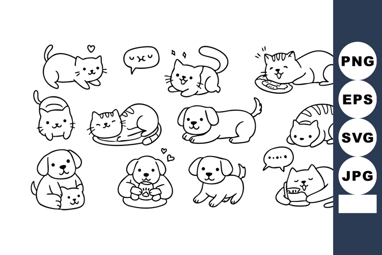 Dog And Cat Clipart Image 11