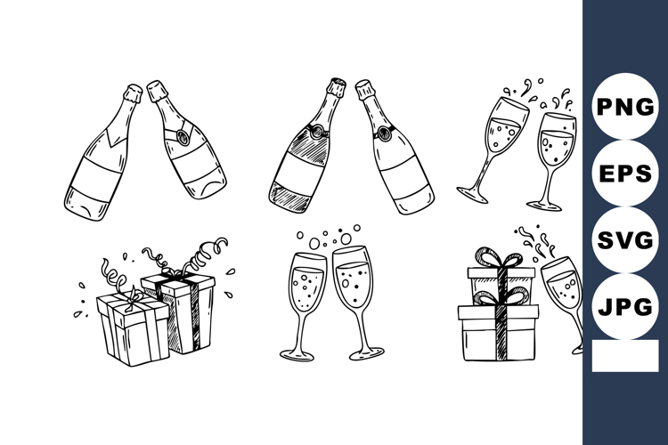 Champagne Clipart Image 12