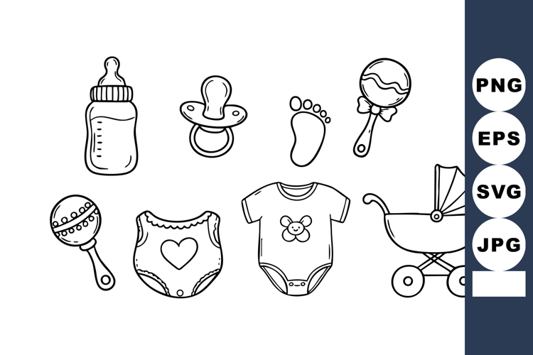 Baby Bottle Vector Image 5
