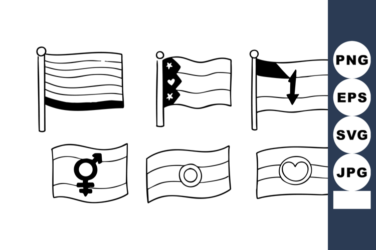 Flags Clipart Image 3
