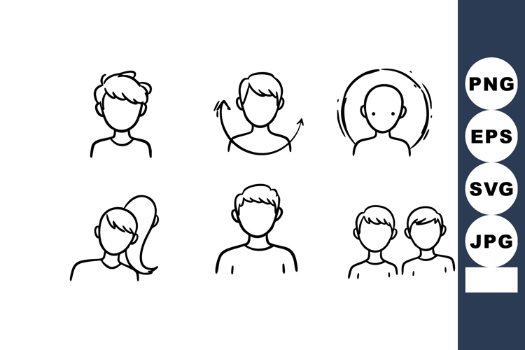 Hair Vector Image 22