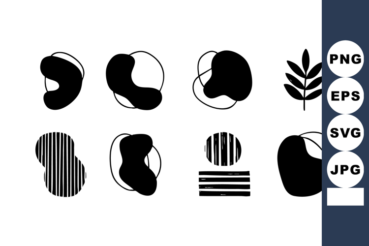 Leaf Black And White Clipart Image 12