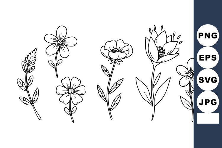Wildflower Clipart Image 8