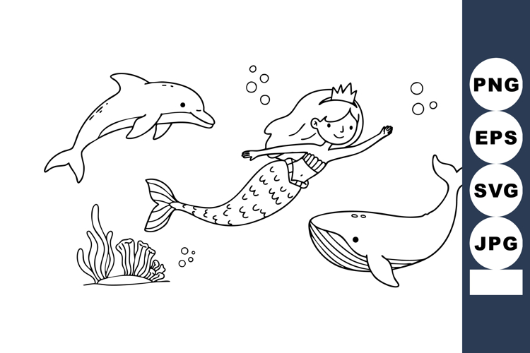 Mermaid Clipart Image 2