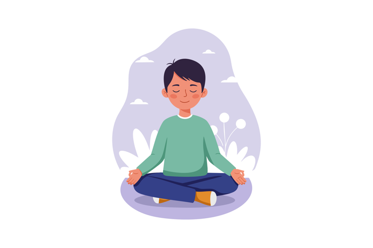 Meditation Clipart Image 9