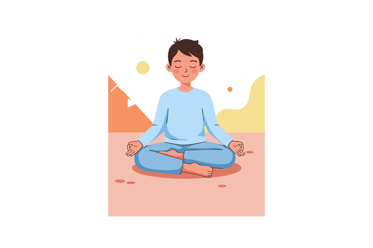 Meditation Clipart Image 2