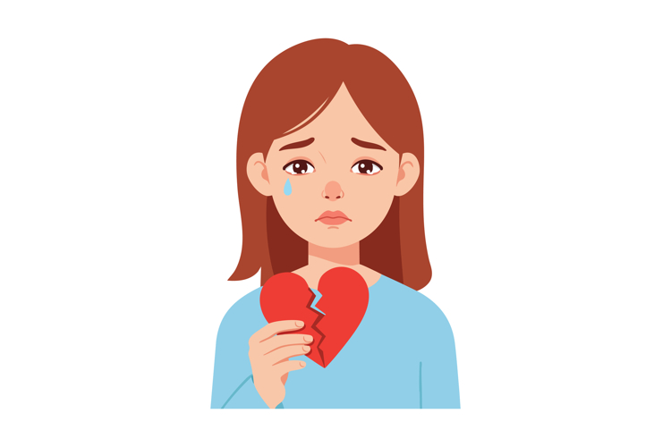 Sad Girl Clipart Image 24