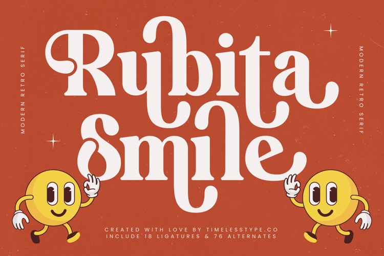 Rubita Smile - Modern Retro Serif