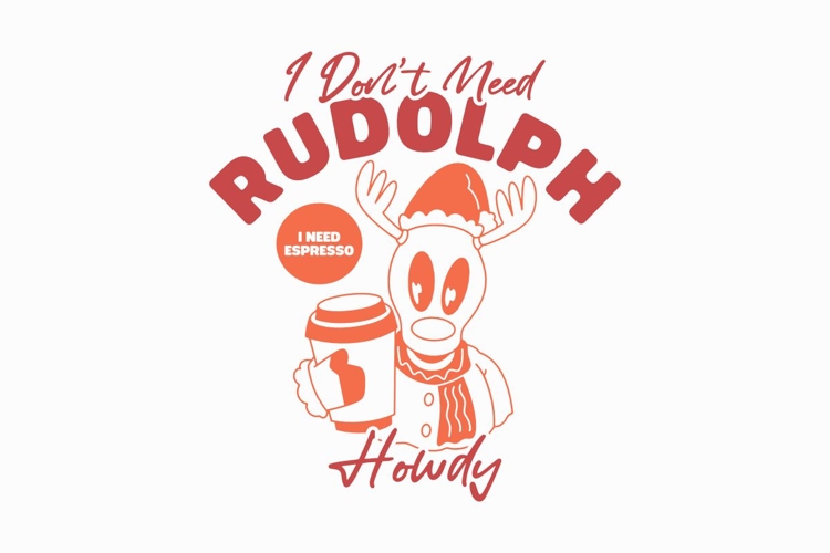 I Dont Need Rudolph Howdy Christmas Funny T-shirt
