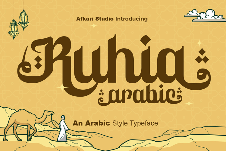 Ruhia Arabic - Arabic Style Display Typeface