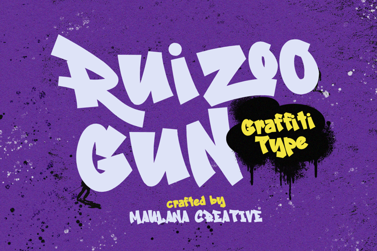 Ruizoo Gun Graffiti Type