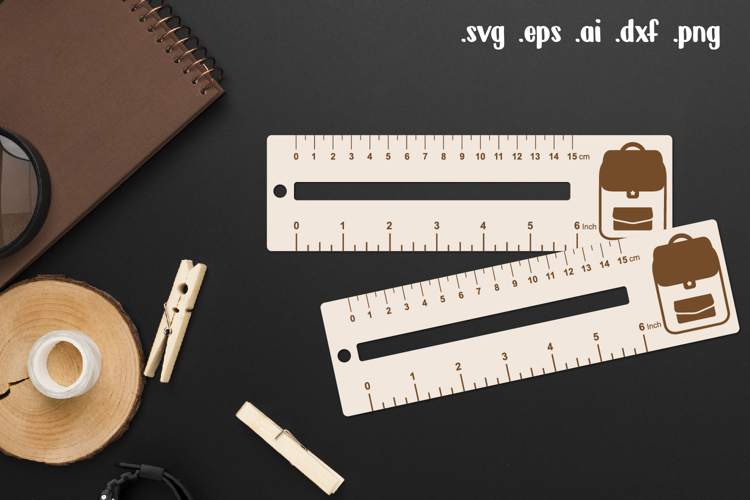 School Wooden Liner Readers Guide Ruler