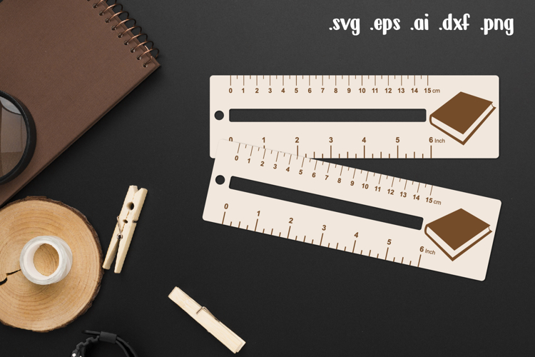 School Wooden Liner Readers Guide Ruler
