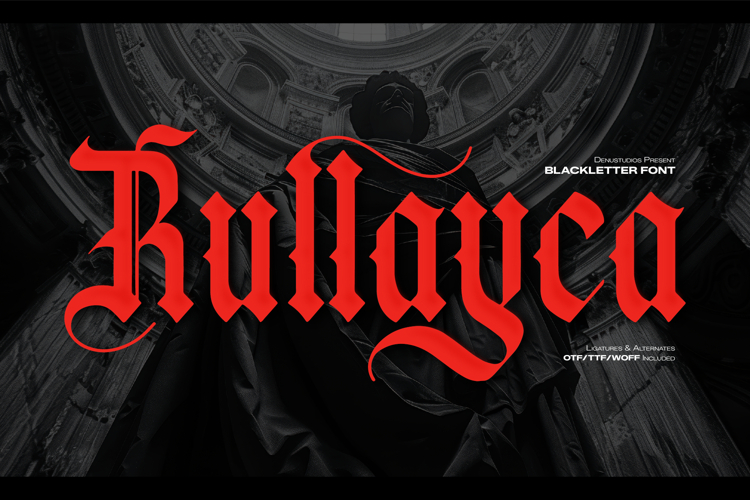 Rullayca | Blackletter Font