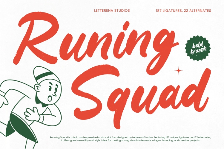 Runing Squad - Bold Brush Script