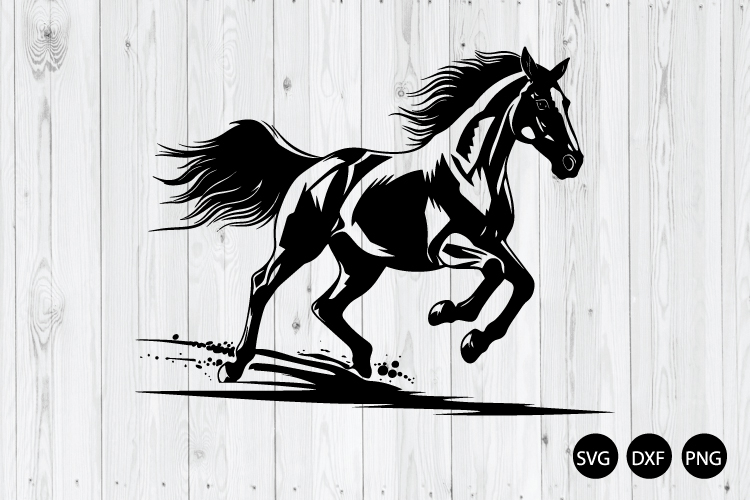 Running Horse Gallop SVG, Horse SVG, Animal SVG