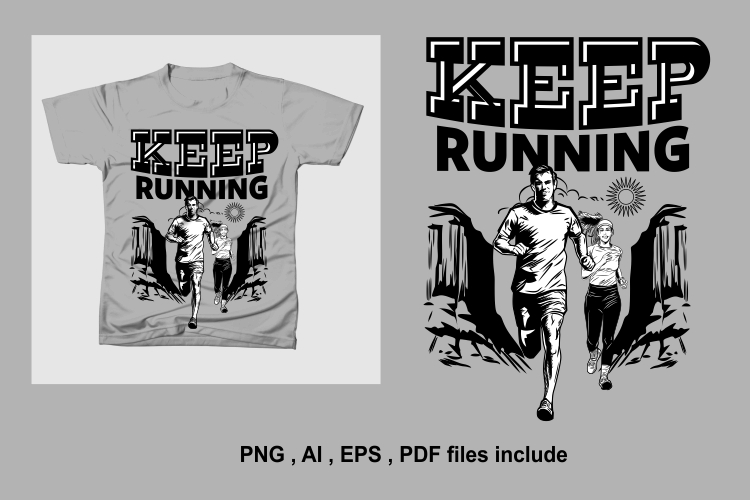 Running Sport vintage design