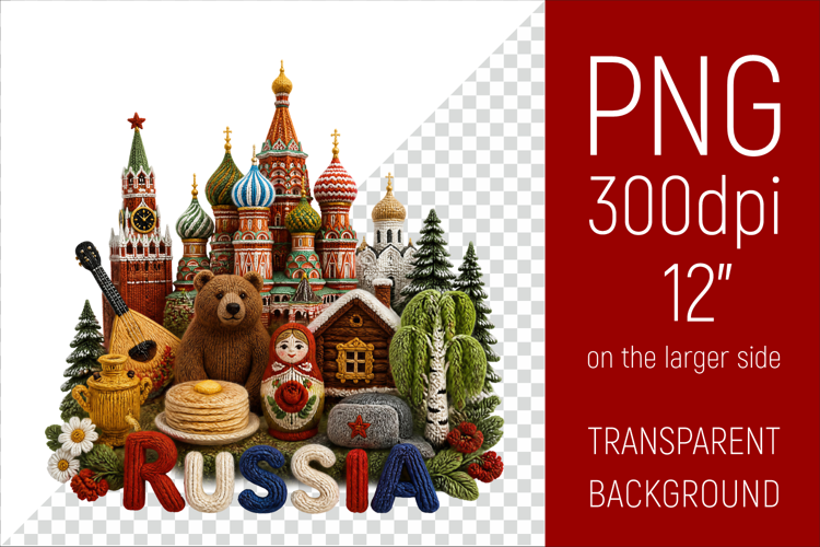 Russia Travel Landmark | National Culture Illustration