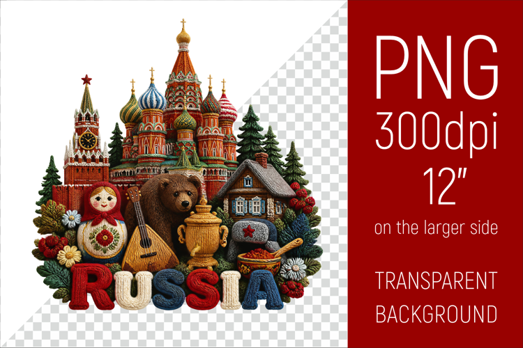 Russia Travel Landmark | National Culture Illustration