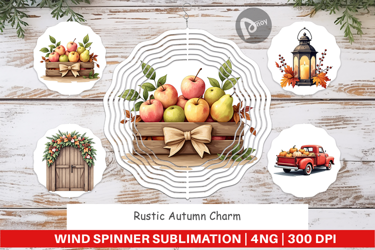 Wind Spinner Rustic Autumn Charm