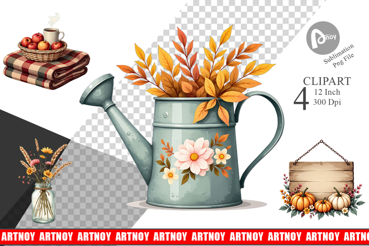 Rustic Autumn Charm Clipart