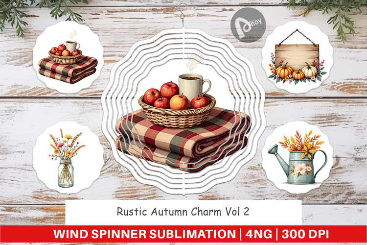 Wind Spinner Rustic Autumn Charm