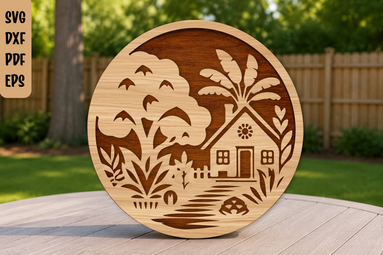 Rustic Cabin Laser Cut File