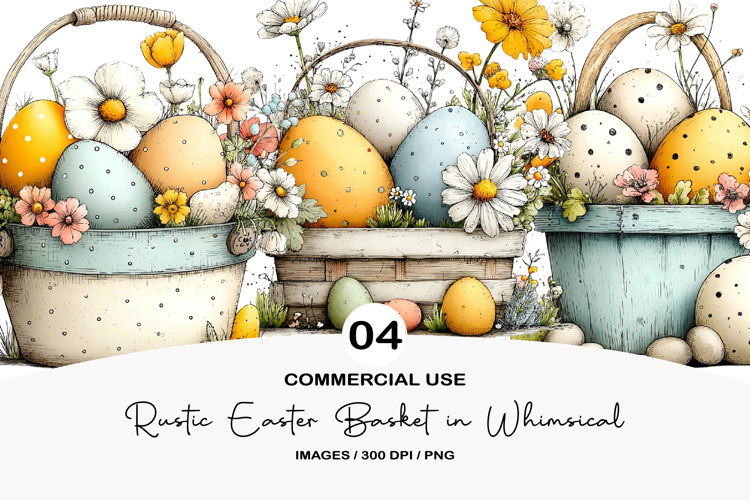 Easter Basket Clipart Image 9