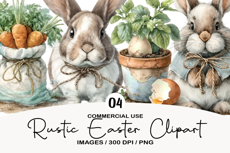 Rustic Easter clipart