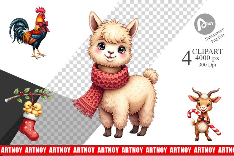 Farmhouse Animals Clipart Image 18