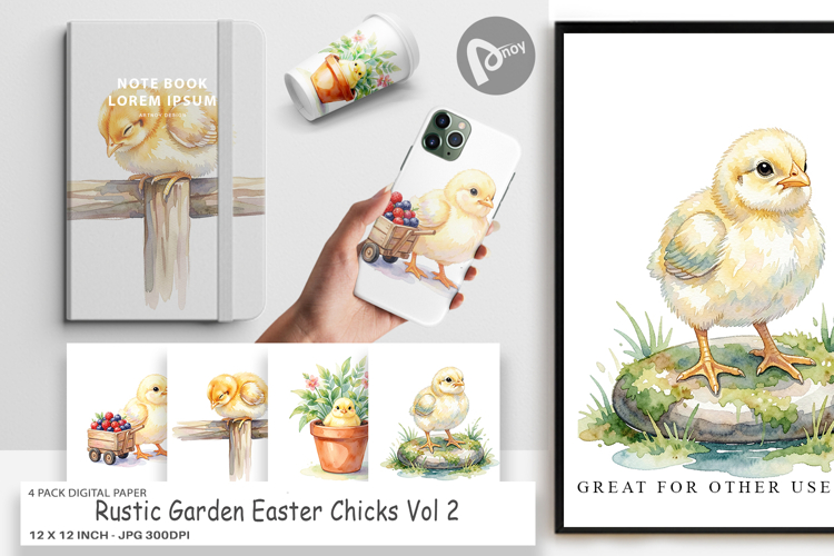 Rustic Garden Easter Digital Paper