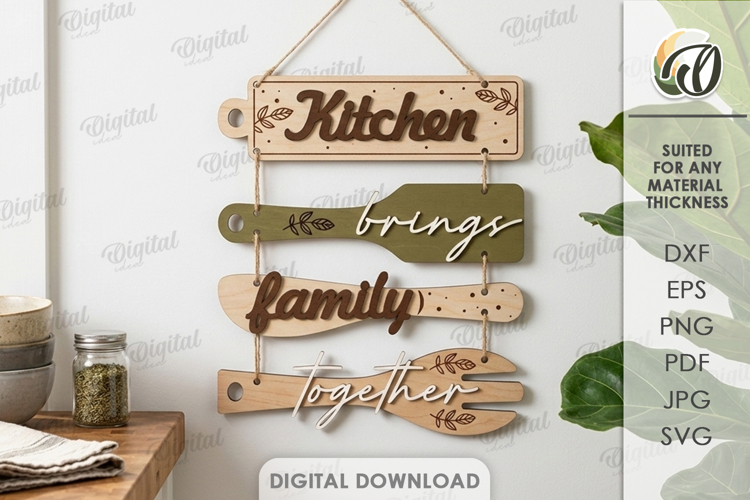 Kitchen Wall Decor Svg