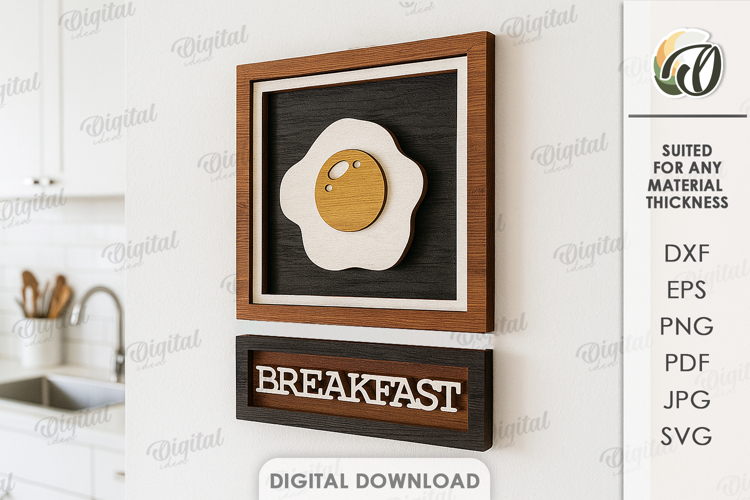 Rustic Kitchen Wall Decor Laser Cut. Kitchen SVG