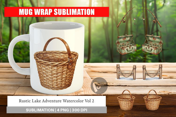 Rustic Lake Adventure Mug Wrap