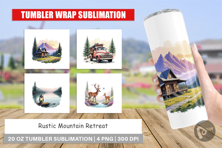 Tumbler Rustic Mountain Escape
