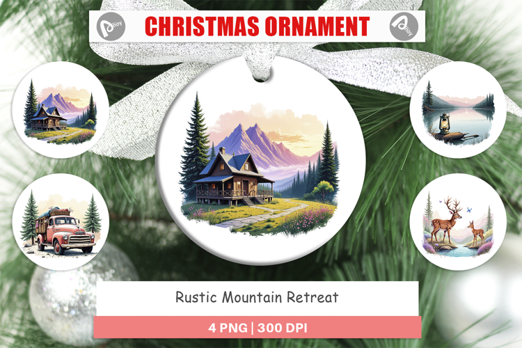 Ornament Rustic Mountain Escape
